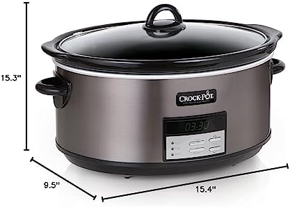 8 Quart Programmable Slow Cooker with Auto Warm - Curated Catalog T0