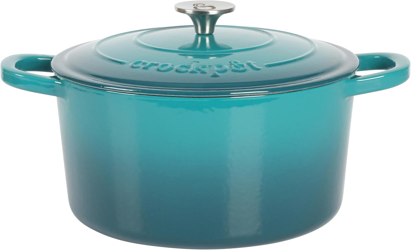 3 Quart Enameled Cast Iron Dutch Oven – Aqua - Curated Catalog Y4