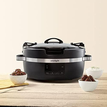Thermoshield 6 Quart Slow Cooker with Carry Handles - Curated Catalog W9