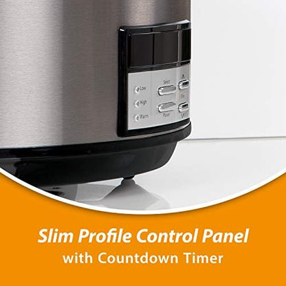 8 Quart Programmable Slow Cooker with Auto Warm - Curated Catalog T0