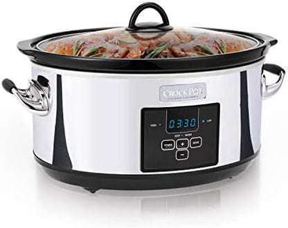7 Quart Programmable Slow Cooker – Polished Platinum - Curated Catalog T7