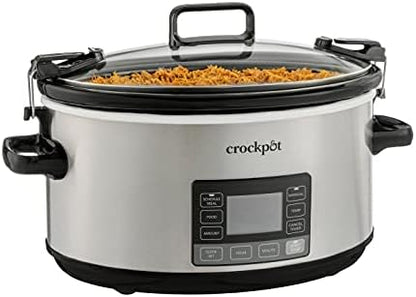 7 Quart Portable Programmable Slow Cooker with Timer - Curated Catalog U0