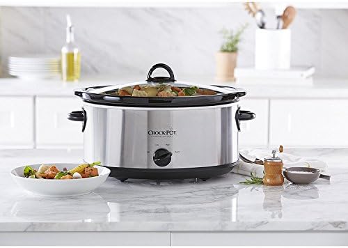 7 Quart Oval Manual Slow Cooker – Stainless Steel - Curated Catalog T6