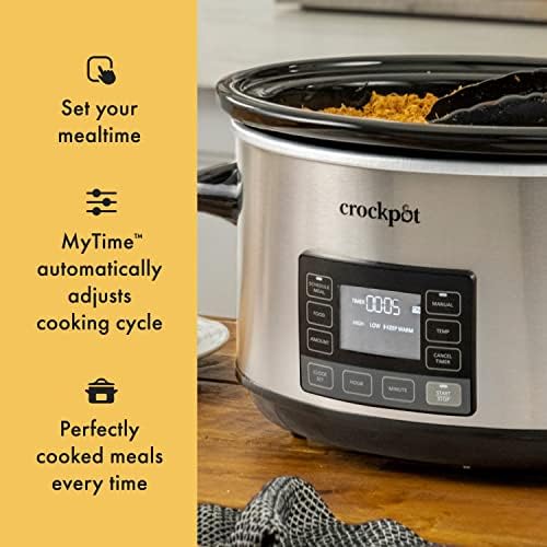 7 Quart Portable Programmable Slow Cooker with Timer - Curated Catalog U0