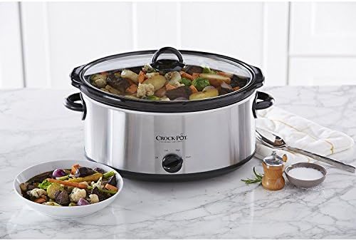 7 Quart Oval Manual Slow Cooker – Stainless Steel - Curated Catalog T6