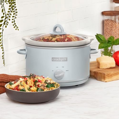 4.5 Quart Manual Slow Cooker – Macaroon Blue - Curated Catalog Y1