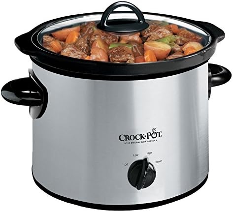 3 Quart Manual Slow Cooker – Silver - Curated Catalog F6